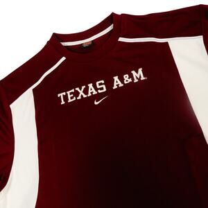 Nike Team Dri-Fit Vintage Embroidered Texas A&M Logo Authentic Training Jersey
